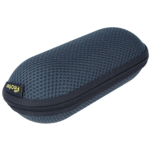 Moderne Überbrille / Sonnenbrille mit Sonnenschutz und Polarisation in Schwarz inkl. Etui in Dunkelgrau