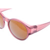 Ofar Überbrille / Sonnenbrille mit 100 % UV-400 Schutz und Polarisation in Bordeaux + Beutel