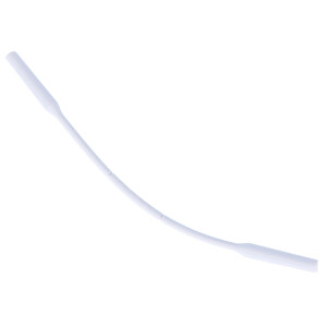 Elastisches Silikonband in Grau mit Tube-Endstück...