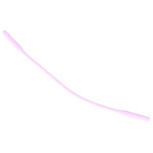 Elastisches Silikonband in Rosa mit Tube-Endstück...