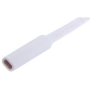 Elastisches Silikonband in Grau mit Tube-Endstück...