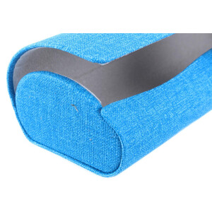 Schickes Hartschalen-Etui CYPRUS mit Brillen-Prägung und Magnetverschluss in Blau