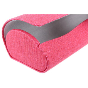 Schickes Hartschalen-Etui CYPRUS mit Brillen-Prägung und Magnetverschluss in Himbeere