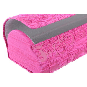 Edles Hartschalen-Etui LEYLA mit schicker Ornamentprägung und Magnetverschluss in Pink