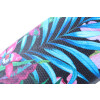 Großes Hartschalen-Etui TROPICAL mit sommerlichem Motiv und Metallscharnier in Schwarz