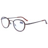 Moderne Fertiglesebrille / -hilfe WINDSOR in schicker Panto-Form mit Federscharnier in Havanna Braun + 2,50 dpt