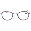 Moderne Fertiglesebrille / -hilfe WINDSOR in schicker Panto-Form mit Federscharnier in Havanna Braun + 2,50 dpt