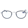 Moderne Fertiglesebrille / -hilfe WINDSOR in schicker Panto-Form mit Federscharnier in Schwarz + 1,00 dpt