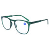 Schicke Fertiglesebrille / Lesehilfe TAILOR mit großem Blickfeld und Federscharnier in Grün + 2,00 dpt