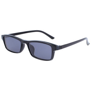 Unisex HIGO Brillenfassung TR 1646 in Schwarz mit Sonnenclip