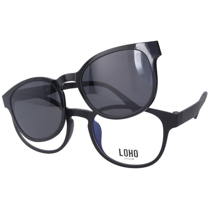 Zeitlose Loho GL 60053 50/19-141 C1 mit stylischem Sonnenschutz-Clip in Schwarz