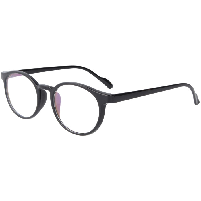 Klassische Kunststoff - Brillenfassung TR 2164 49/20-145 C1 in Schwarz