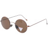 Filigrane Sonnenbrille in Braun mit brauner Tönung und 100 % UV - Schutz