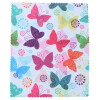 Buntes Mikrofasertuch mit romantischem Motiv 17,5 cm x 14,5 cm - Schmetterlinge -