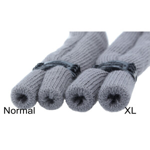 Brillenband XL  mit justierbarem Stopper aus Baumwolle - Charcoal