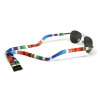 Brillenband XL  mit justierbarem Stopper aus Baumwolle - Charcoal