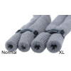 Brillenband XL  mit justierbarem Stopper aus Baumwolle - Charcoal
