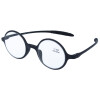 Moderne Fertiglesebrille / -hilfe BENJA in schicker Panto-Form mit flexiblen Bügeln | TR-90 in Schwarz + 2,00 dpt