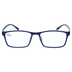 Klassische Lesebrille LORIS aus Kunststoff mit Blaulichtfilter / Blueblocker und Mehrfachentspiegelung in Blau + 1,50 dpt