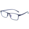 Klassische Lesebrille LORIS aus Kunststoff mit Blaulichtfilter / Blueblocker und Mehrfachentspiegelung in Grau + 2,00 dpt