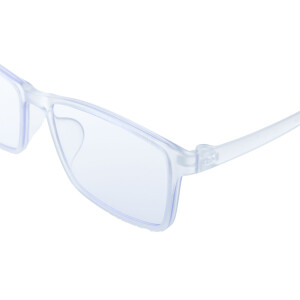 Klassische Lesebrille LORIS aus Kunststoff mit Blaulichtfilter / Blueblocker und Mehrfachentspiegelung in Transparent + 1,00 dpt