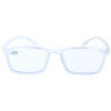 Klassische Lesebrille LORIS aus Kunststoff mit Blaulichtfilter / Blueblocker und Mehrfachentspiegelung in Transparent + 1,00 dpt