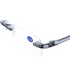 Randlose Fertiglesebrille LIGHT aus hochwertigem Kunststoff mit klassischem Design in Grau + 1,00 dpt