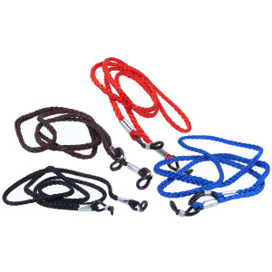 Schicke Brillenkordel aus glänzendem Stoff mit...