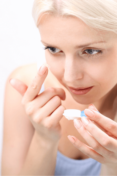 Kontaktlinsen schlafen