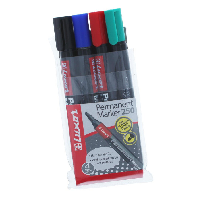 mit 4-er Permanent-Marker