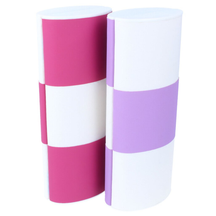 Weiß - Pink - Lila