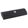 Brillenetui BUTTERFLY Schwarz – Halbhartes Etui mit...
