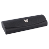 Brillenetui BUTTERFLY Schwarz – Halbhartes Etui mit...