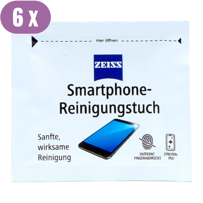 6 Smartphone Reinigungstücher